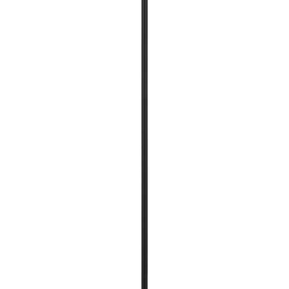 Plue 63 Inch Floor Lamp, Black Pole w Round Base, Cork Drum Shade
