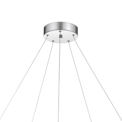 Zemy Pendant Light Fixture w LED Lights, Angled Wood, 30 Inch Brown