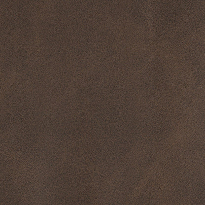 Sama Ottoman with Block Feet, 28 Inch Square Solid Wood, Brown Fabric