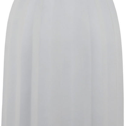 Rizie Vase with Ribbed Texture, 45 Inch Contemporary White Polyresin