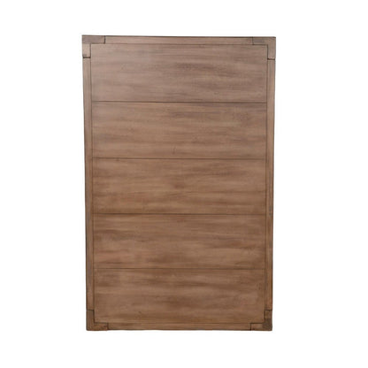 Yael Coffee Table, Tapered Legs, 48 Inch Rectangular Top, Light Brown