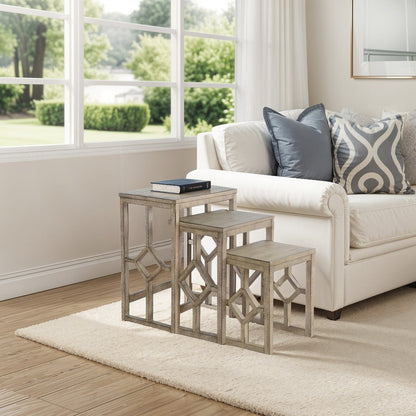 Rena 3 Piece Nesting Accent Table Set