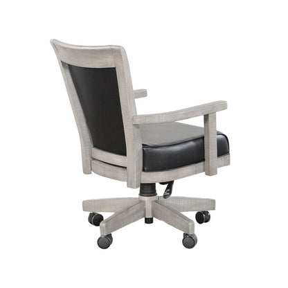 Zeka Game Chair with Wheels, Tilt, Swivel and Gas Lift, Gray Mahogany