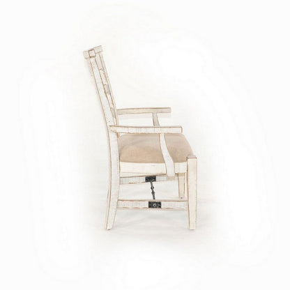Rena Dining Armchair Set of 2, Metal Turnbuckle, Black Mahogany Wood