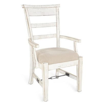 Rena Dining Armchair Set of 2, Metal Turnbuckle, Black Mahogany Wood