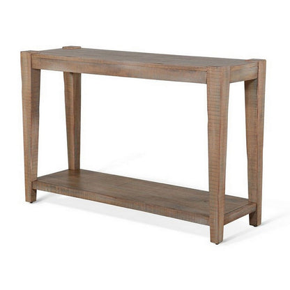 Lilly Sofa Table, 1 Shelf, Light Brown Mahogany, Rectangular 48 Inch