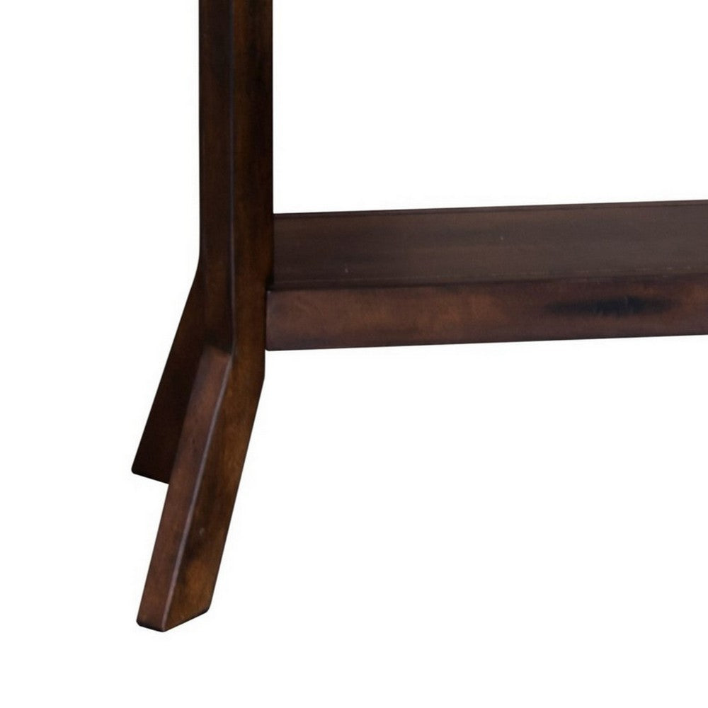 Odel Sofa Table, 1 Shelf, Dark Brown Mahogany, Rectangular 49 Inch