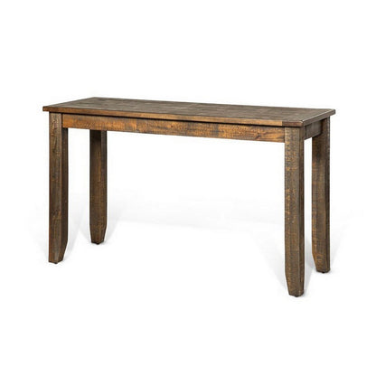Flint Sofa Table, Dark Brown Mahogany Wood Frame, Rectangular 48 Inch
