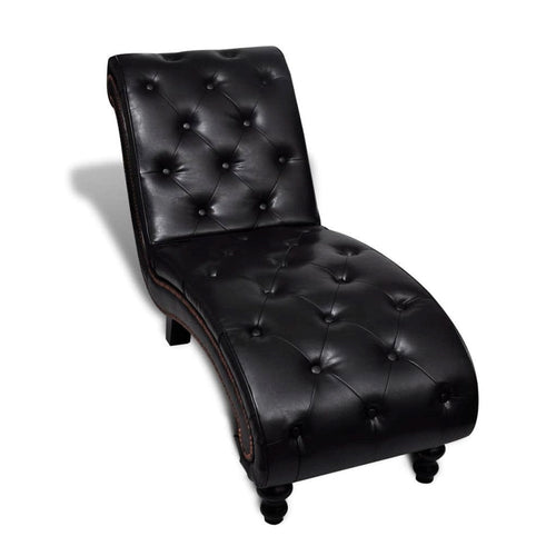 Karla Accent Chair Lounger, Chrome, Saddle Brown Tufted Faux Leather