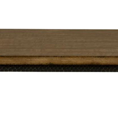 Lemy Coffee Table, 48 Inch Rectangular Brown Top, Black Metal Frame