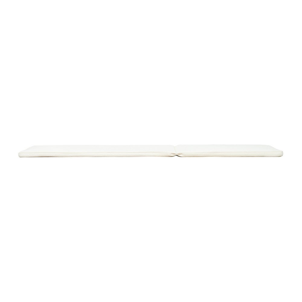 Pina Outdoor Cushion for Lounge Chaise, 79 Inch, Plush White Fabric