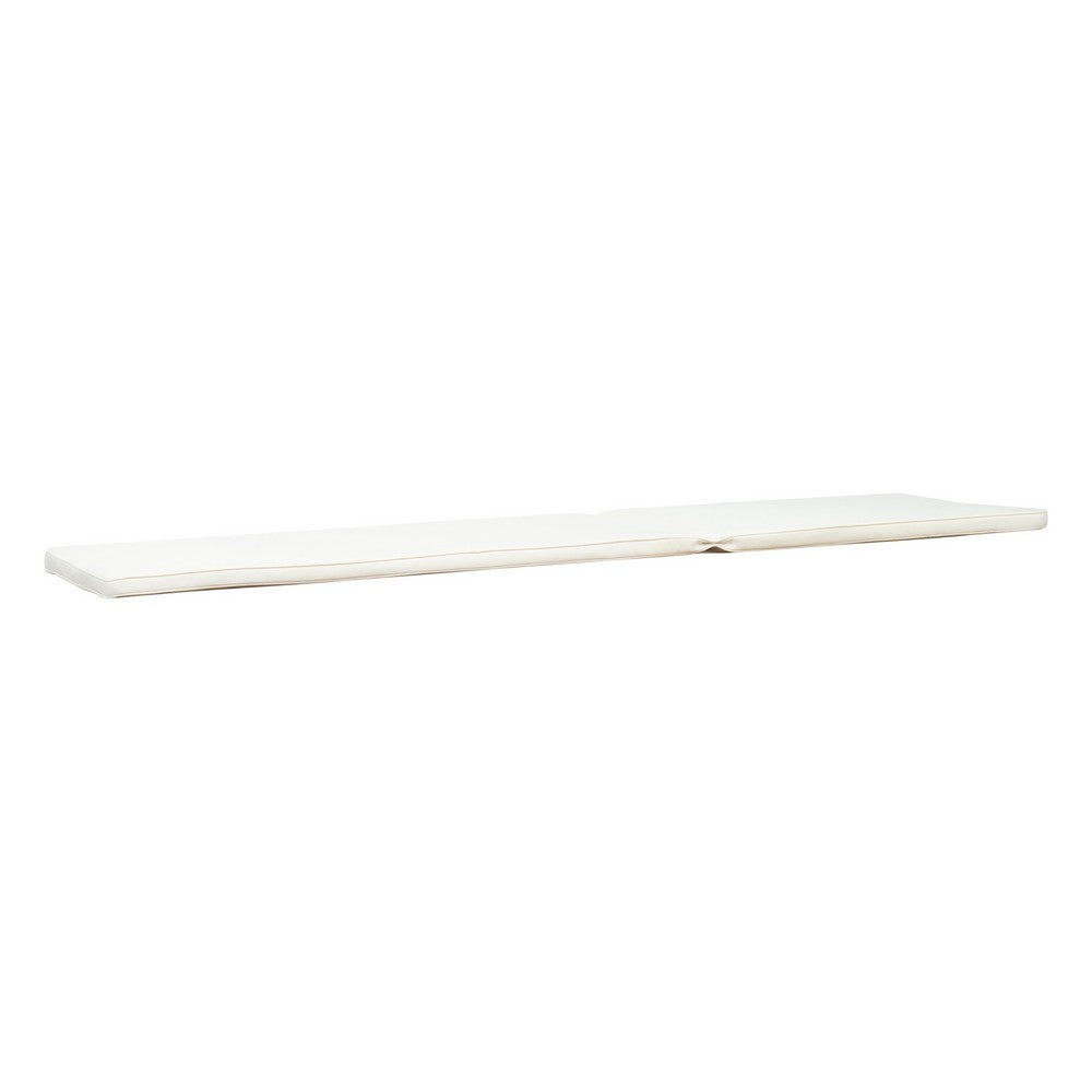 Pina Outdoor Cushion for Lounge Chaise, 79 Inch, Plush White Fabric