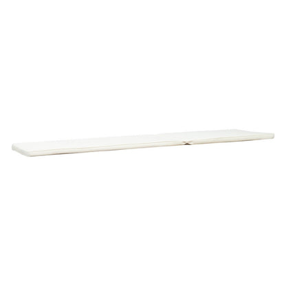 Pina Outdoor Cushion for Lounge Chaise, 79 Inch, Plush White Fabric
