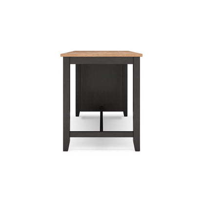 Gasy Counter Height Dining Table, 60 Inch, Brown, Mango Wood Veneer