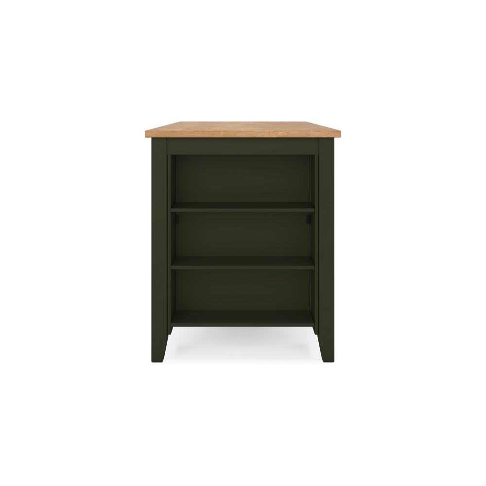 Gasy Counter Height Dining Table, 60 Inch, Green Mango Wood, Brown