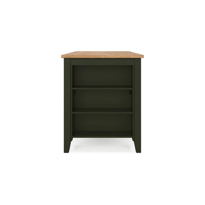 Gasy Counter Height Dining Table, 60 Inch, Green Mango Wood, Brown