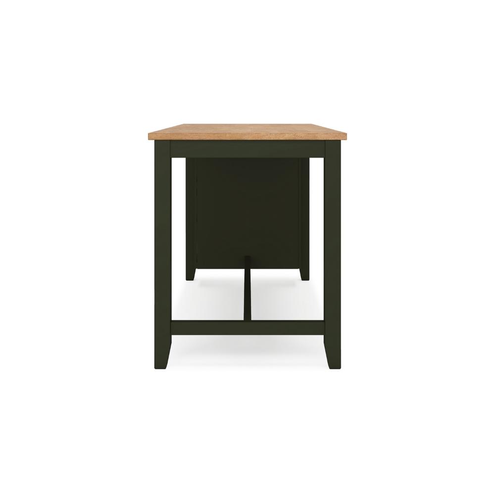 Gasy Counter Height Dining Table, 60 Inch, Green Mango Wood, Brown