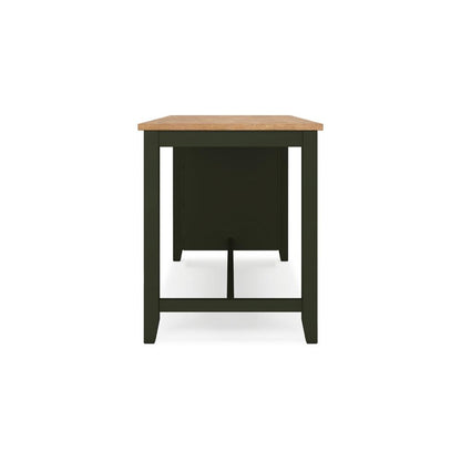 Gasy Counter Height Dining Table, 60 Inch, Green Mango Wood, Brown