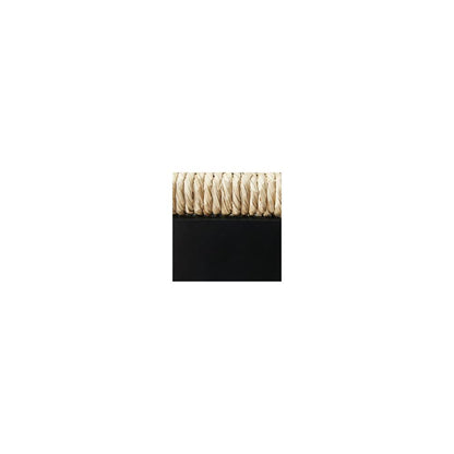 Anya Set of 2 Bar Height Stools, Woven Seagrass Seat, 30 Inch, Black Wood Frame
