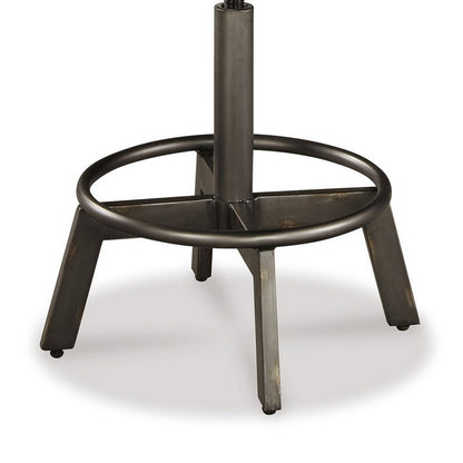 Jin Swivel Counter Height Stool Set of 2, Dining Adjustable, Brown