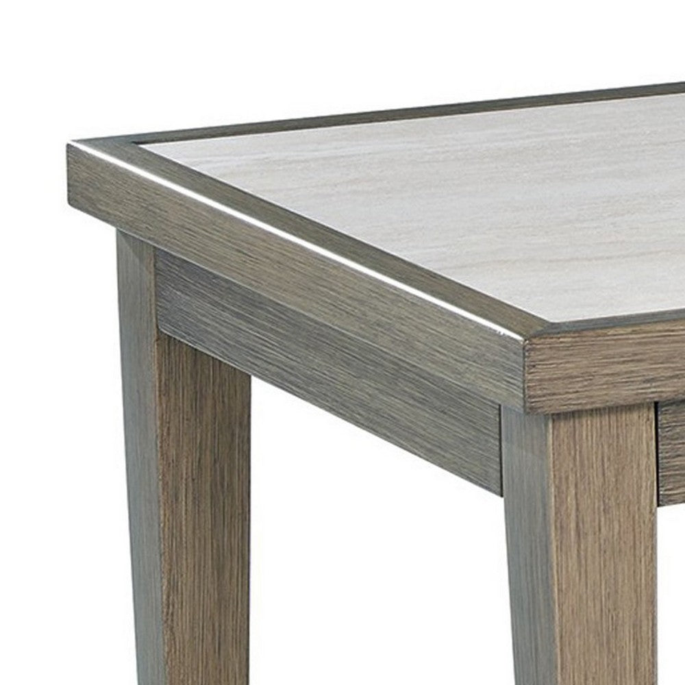 Inaya Outdoor Coffee Table, Brown, Beige Sintered Stone Top, 49 Inch