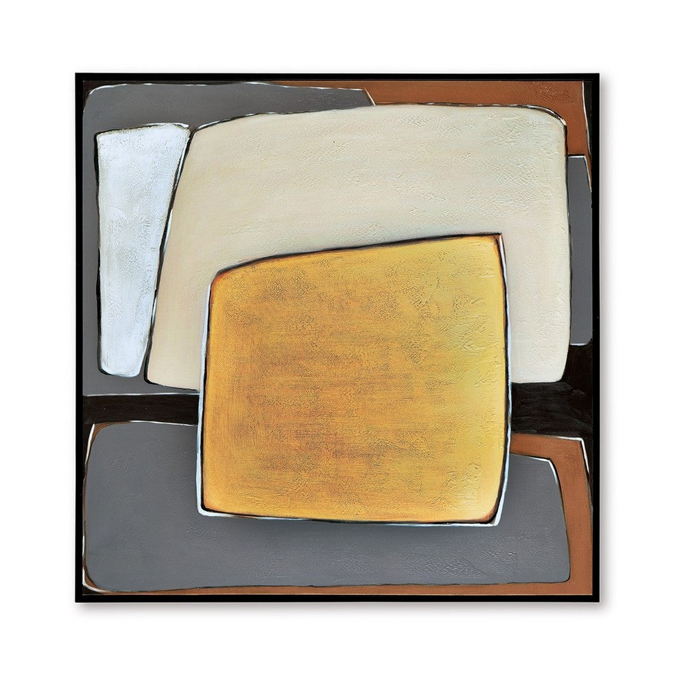 Bolton Wall Art, Multicolor Geometric Modernist Design, Canvas 48x48