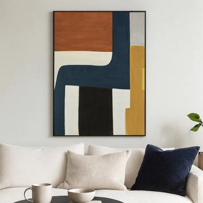 Sawyer Wall Art, Multicolor Abstract Modernist Design, Canvas 36x48