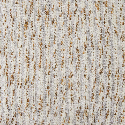 Lora Square Accent Throw Pillow, 20 Inch, Abstract Gold Stripes, Ivory