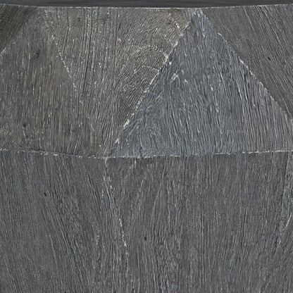 Cinti Accent Side Table, Gemstone Shape, Natural Gray Mango Wood