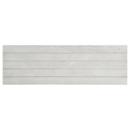 Ayne Console Table, 1 Bottom Shelf, Distressed White Wood, 47 Inch