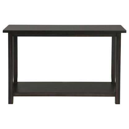 Ayne Console Table, 1 Bottom Shelf, Classic Black Wood Frame, 47 Inch
