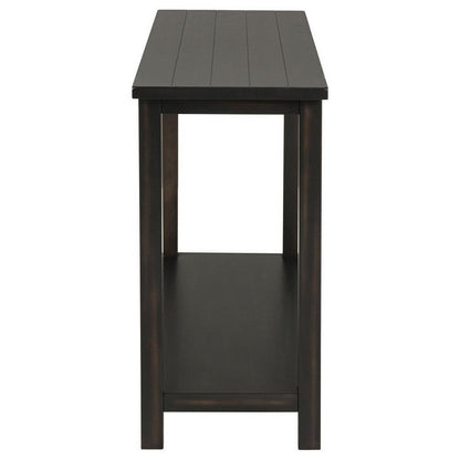 Ayne Console Table, 1 Bottom Shelf, Classic Black Wood Frame, 47 Inch