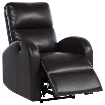 Nami Power Recliner Chair, Plush Cushioned Espresso Brown Faux Leather