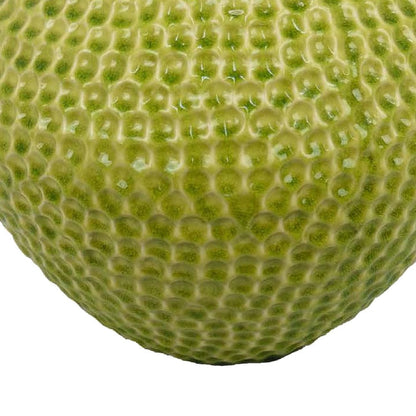 Evans Accent Vase, Embossed Textured Surface, Green Ceramic 14 Inch