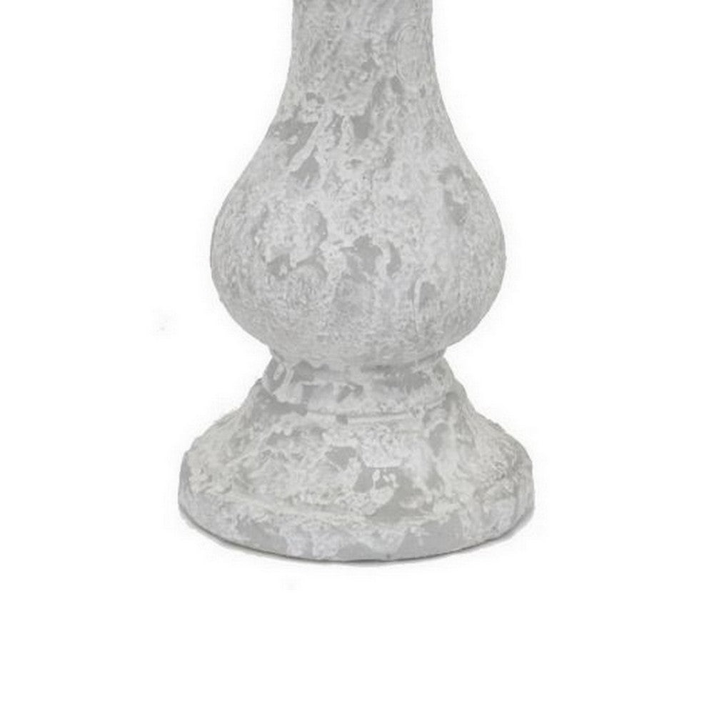 Decorative Planter, Melon Shape, Vertical Ribbed Texture
