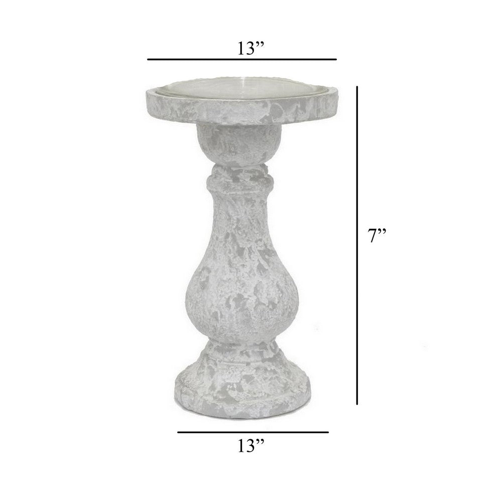 Decorative Planter, Melon Shape, Vertical Ribbed Texture