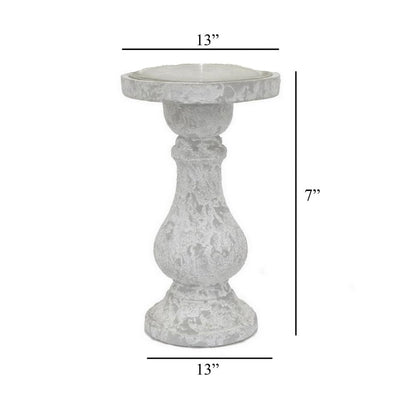 Decorative Planter, Melon Shape, Vertical Ribbed Texture