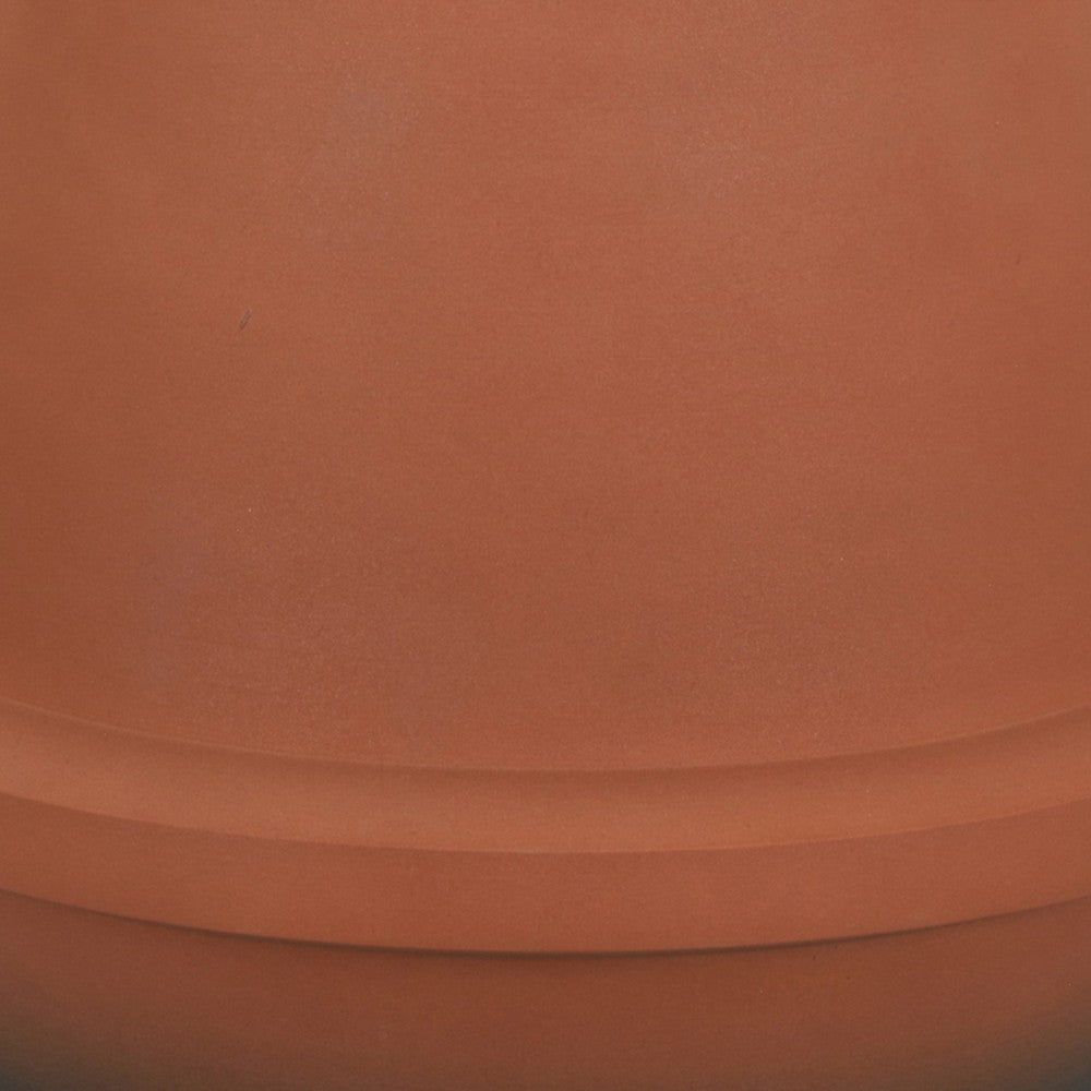 Decorative Flower Vase, Terracotta Inspired Orange Ceramic 10 Inch