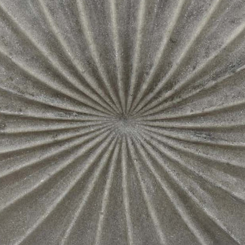 Wink Accent Vase, Sea Urchin Gray Resin Statuette, Modern 20 Inch
