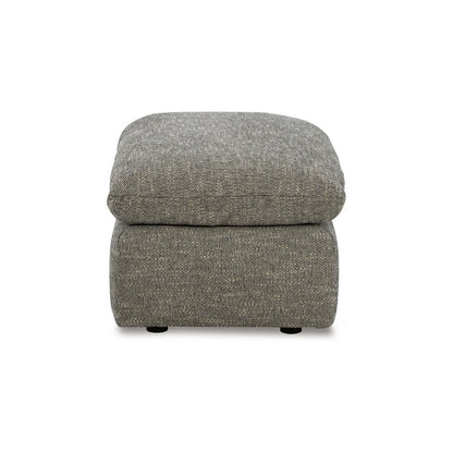 Yezi Ottoman Bench, 24x42, Feather Fill, Modern Granite Gray Polyester