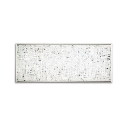 Axon Wall Art Decor, Distressed Gray Framed Painting Canvas, 24 x 60