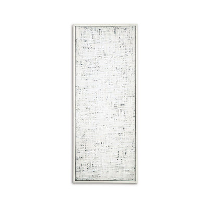 Axon Wall Art Decor, Distressed Gray Framed Painting Canvas, 24 x 60