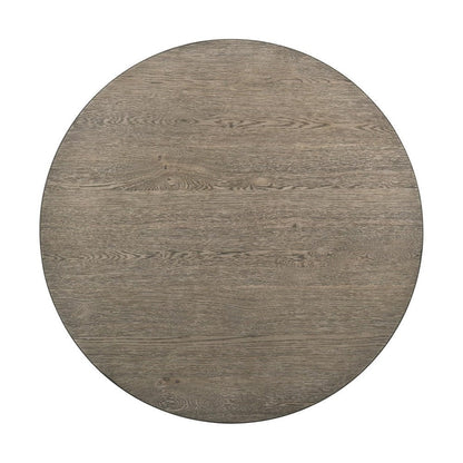 Koe 5pc Counter Height Round Table, Chair Set, White Brown Solid Wood