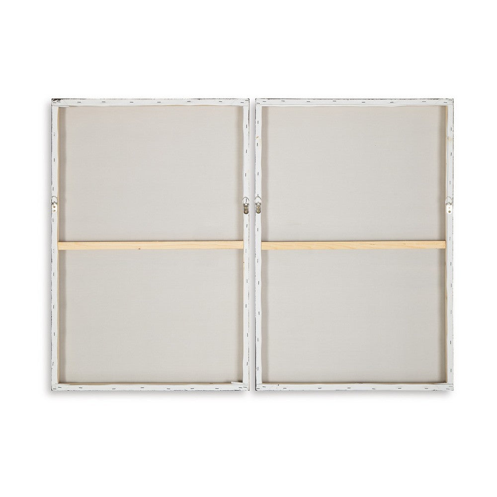 Dune 2 Piece Wall Art Set, 24x35, Tan, Brown Hand Painted Canvas