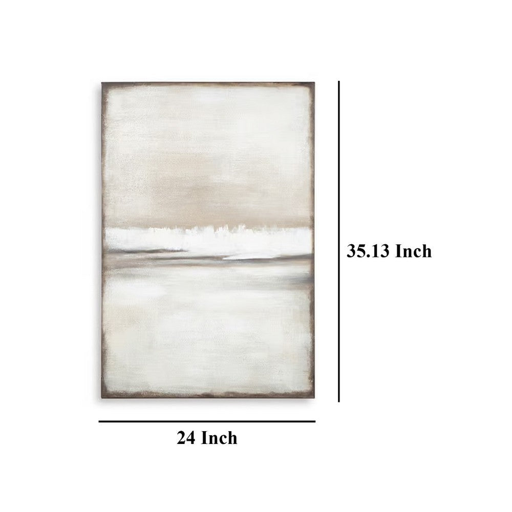 Dune 2 Piece Wall Art Set, 24x35, Tan, Brown Hand Painted Canvas