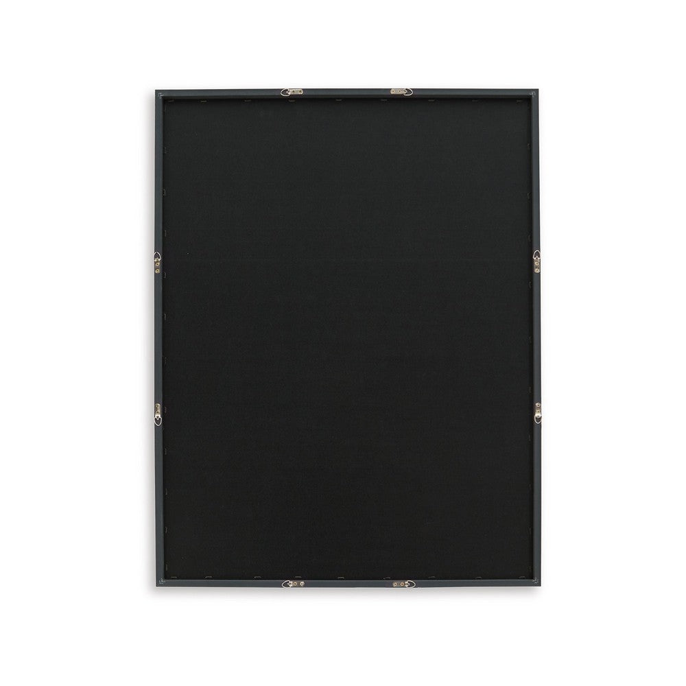 Aldrich Wall Art, 30x40, Acrylic Front, Framed Brown and White Print