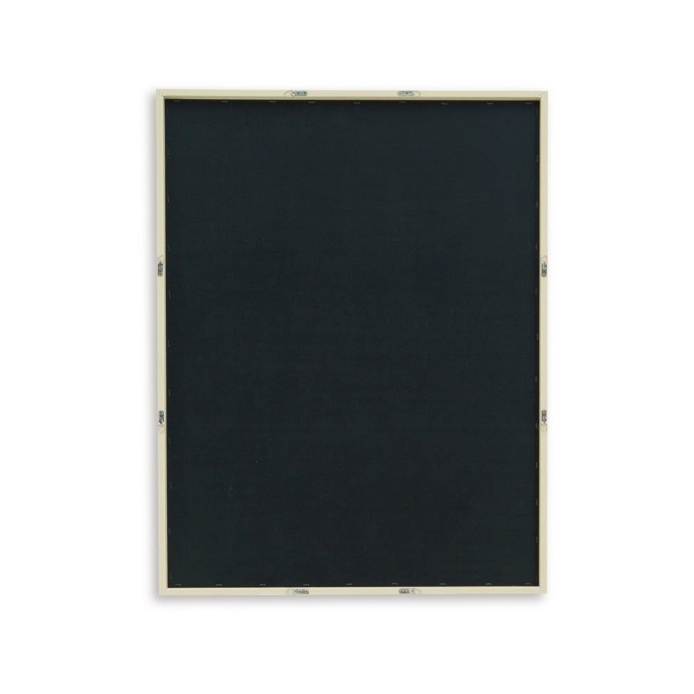 Cril Wall Art, 30x40, Acrylic Front, Framed Brown, Tan, White Print