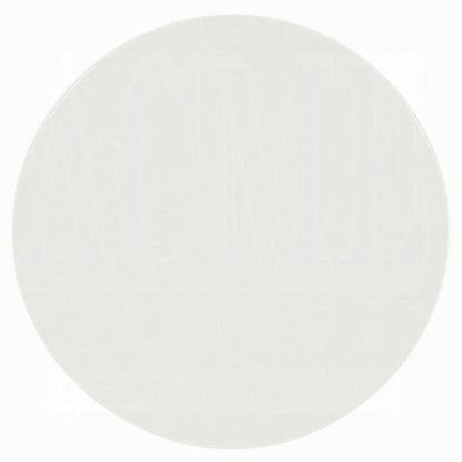 Utan 31 Inch Round Coffee Table, Modern Cement Frame, Off White