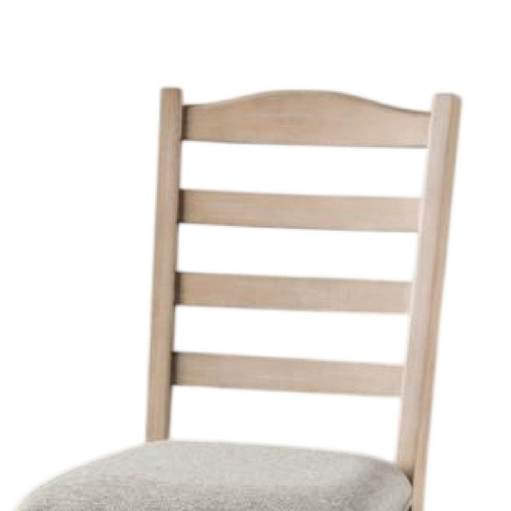 Cherie Dining Side Chair Set of 2, Turned Legs, Light Brown Solid Wood