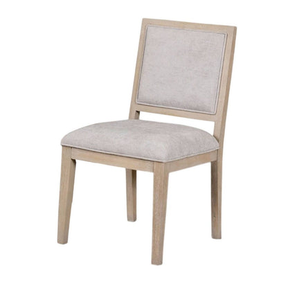 Kizie Dining Side Chair Set of 2, Rustic Panel Design Tawny Brown Wood